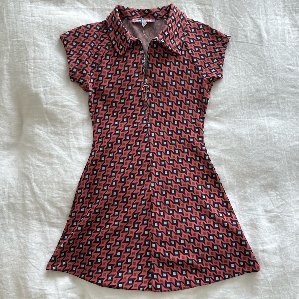Urban Outfitters Arlo Zip-Up Mini Dress